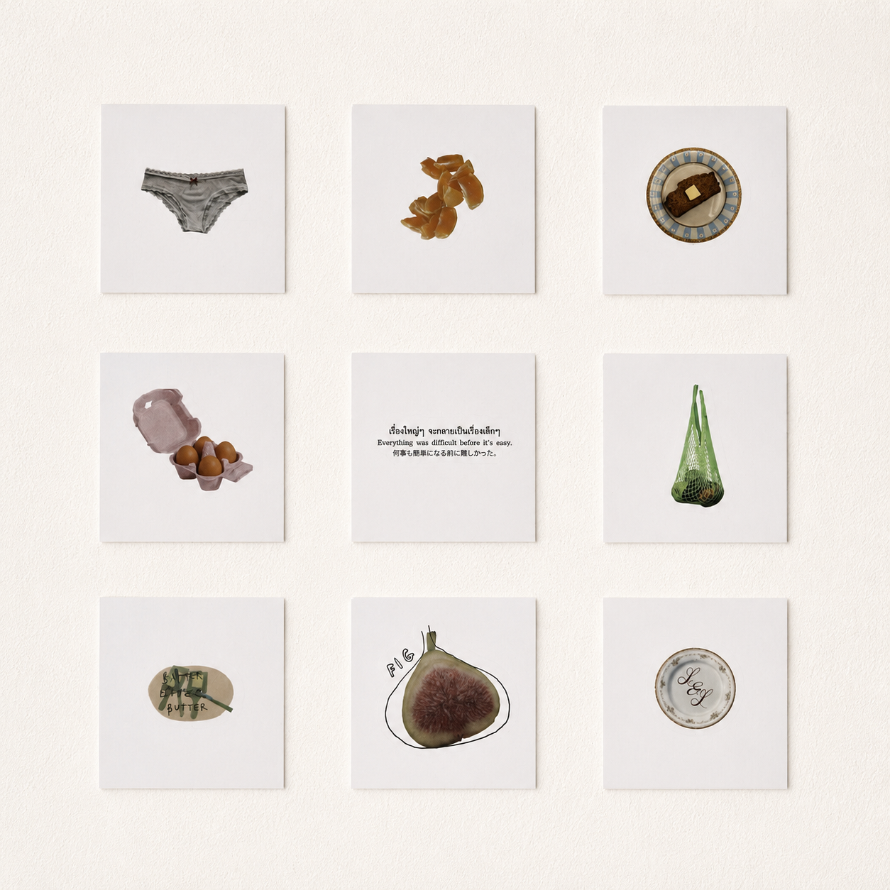 'Objects & Hors d'Oeuvres' Sticker Sets