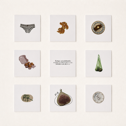 'Objects & Hors d'Oeuvres' Sticker Sets